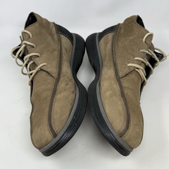 Merrell Topo Rail Chukka Boots Mens 10 Brown Tan Leather Shoes Lace Up Preppy